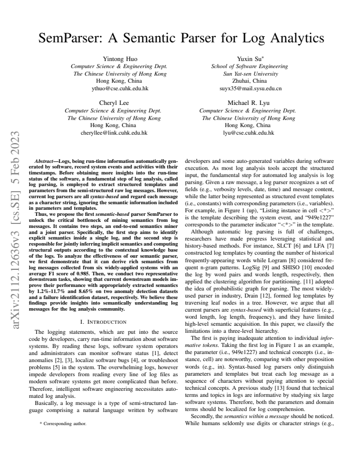 First page