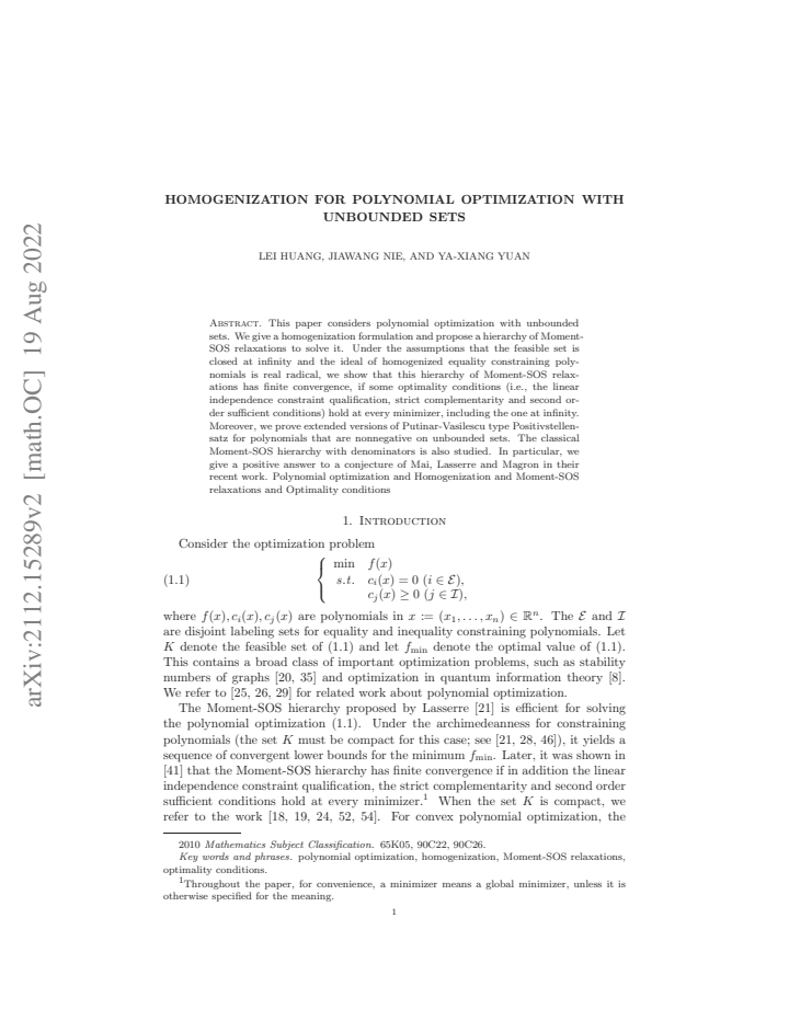 First page