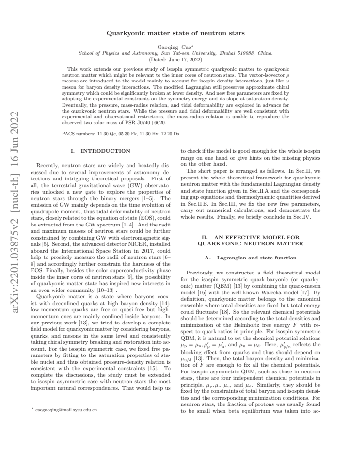 First page
