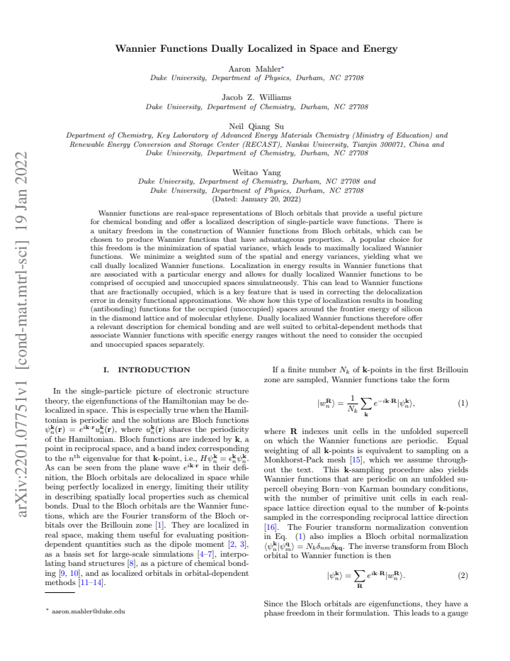 First page