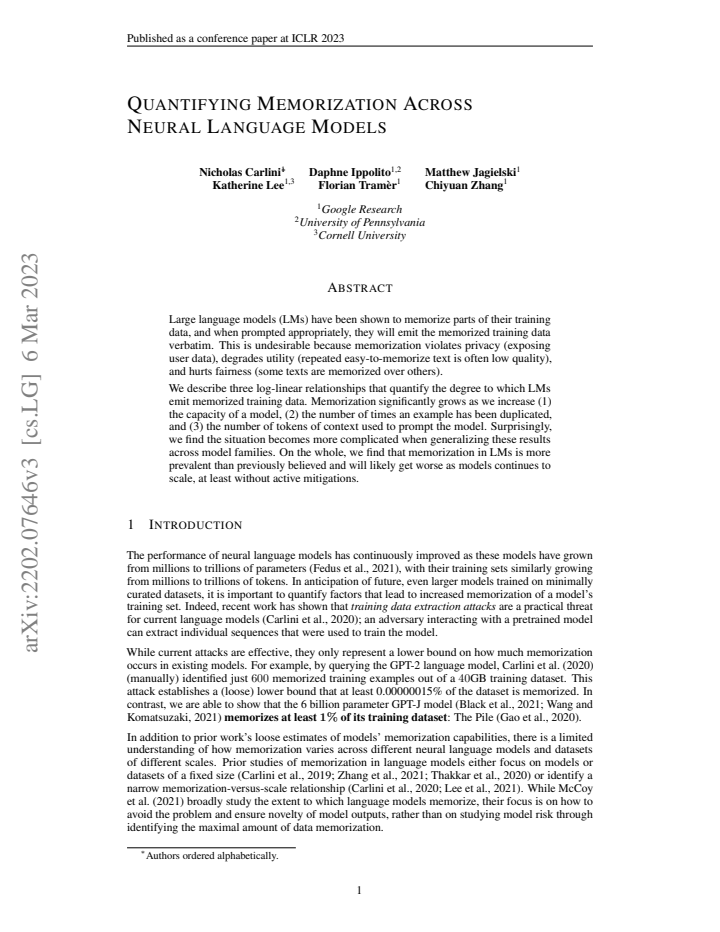 First page