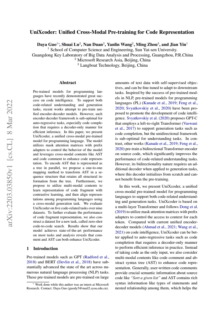 First page