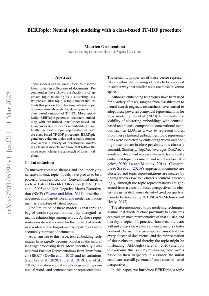First page