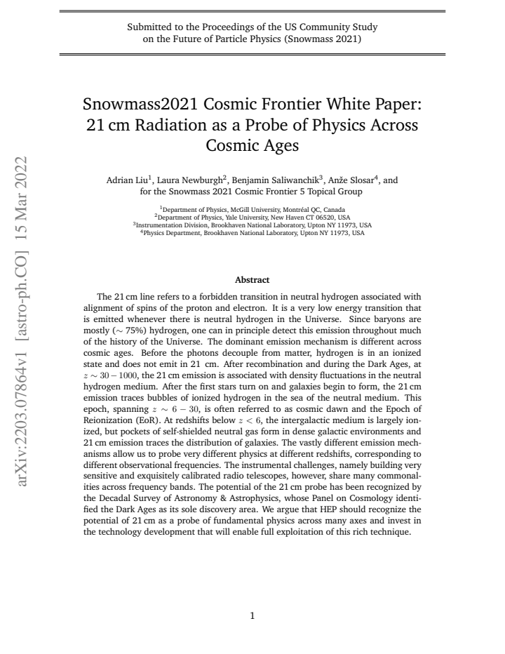First page