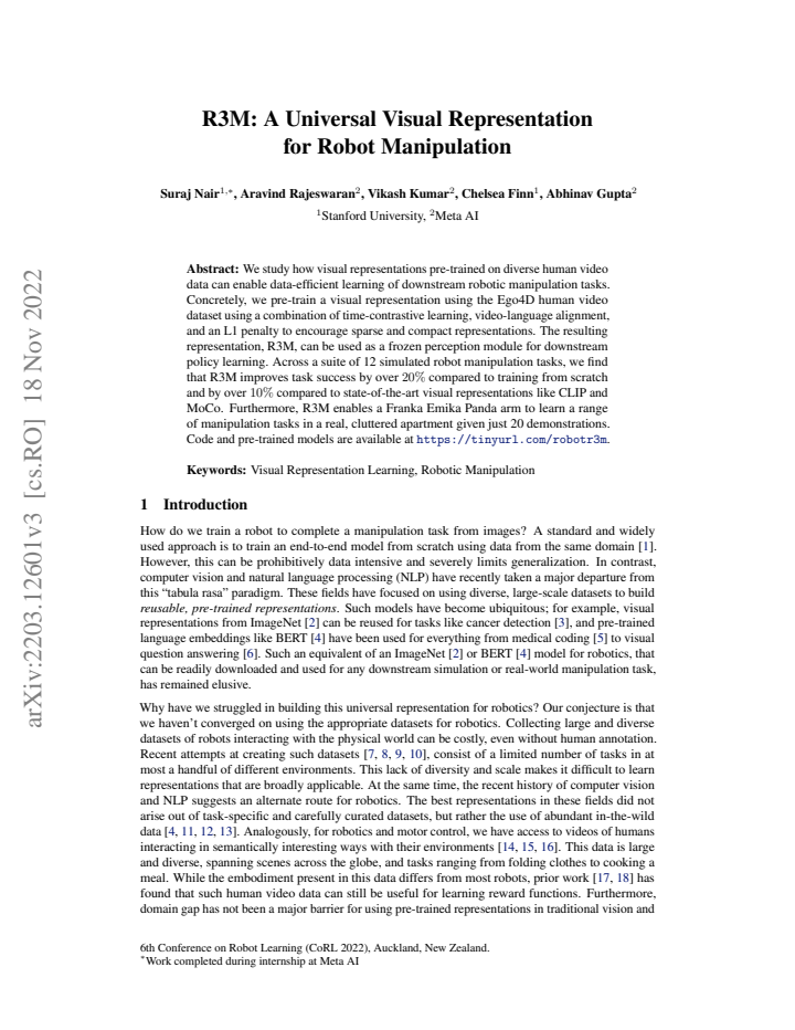 First page