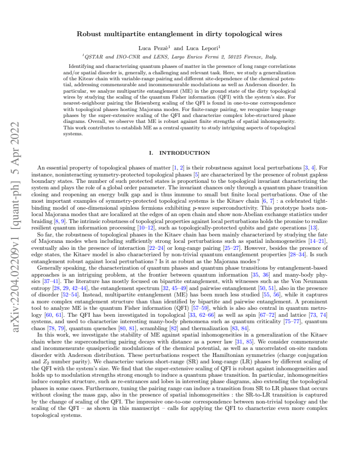First page
