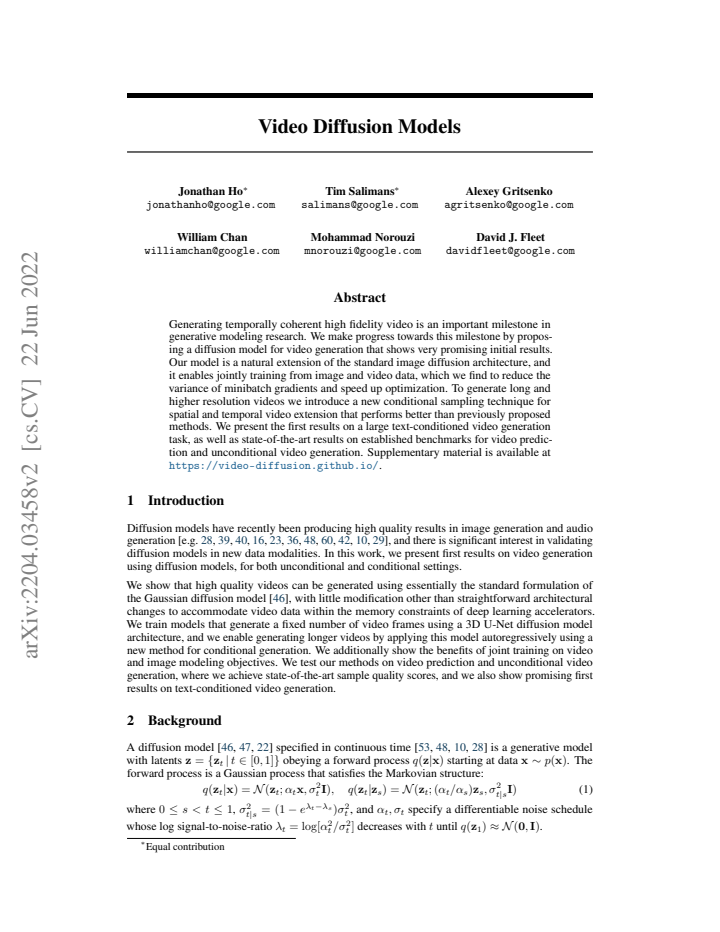 First page