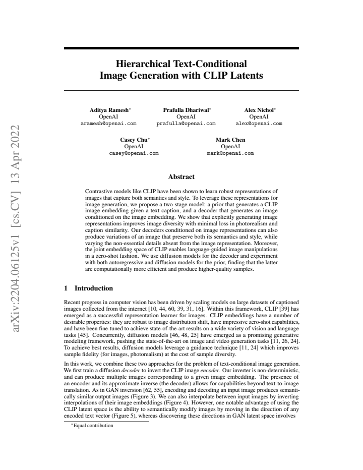 First page