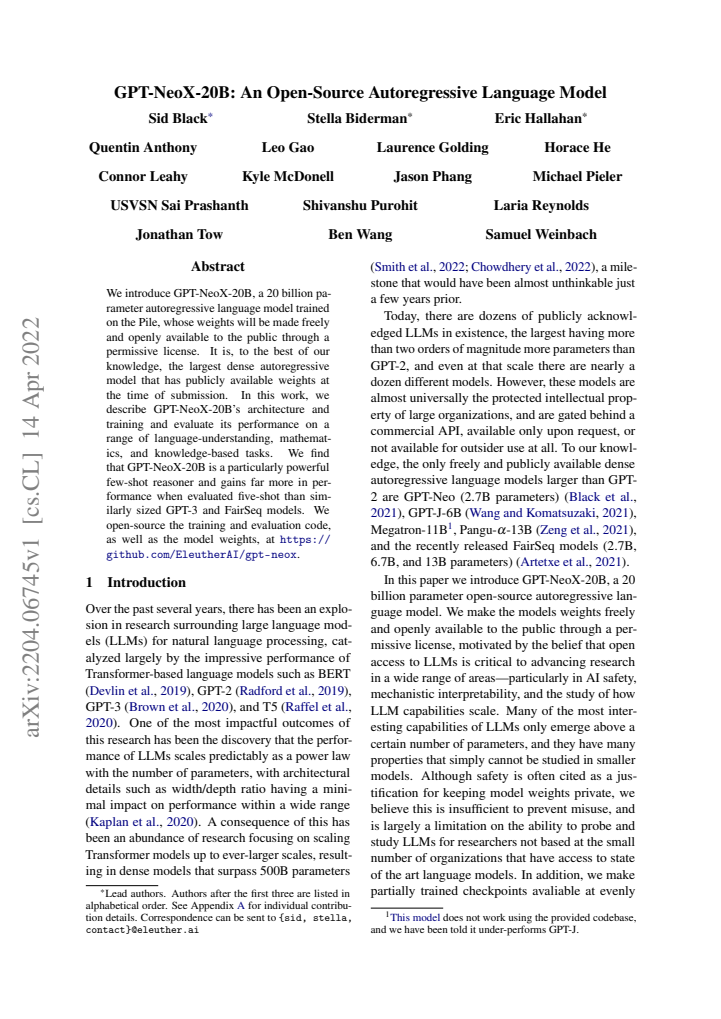 First page