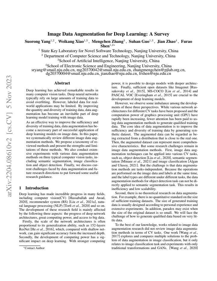 First page