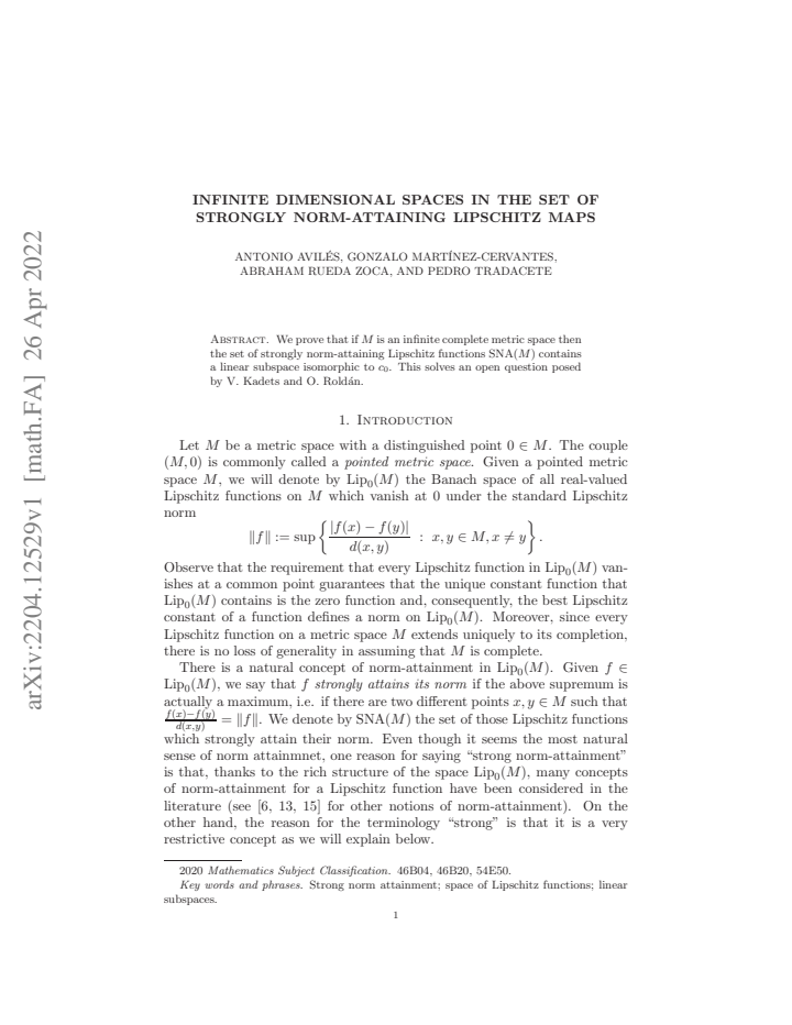 First page