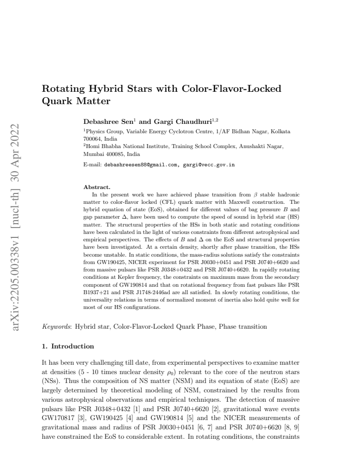 First page