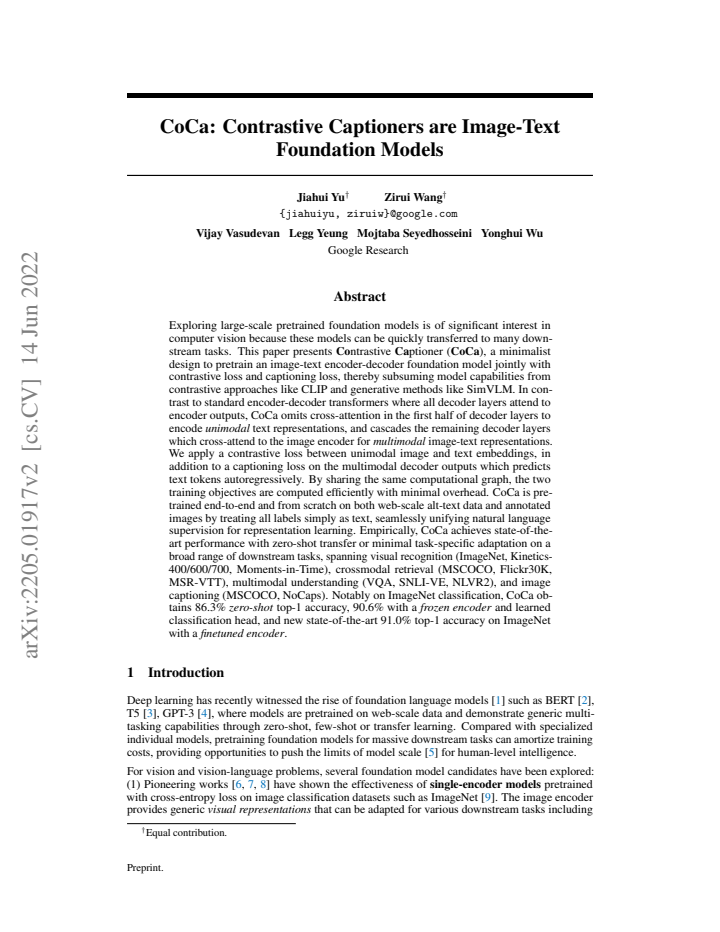 First page