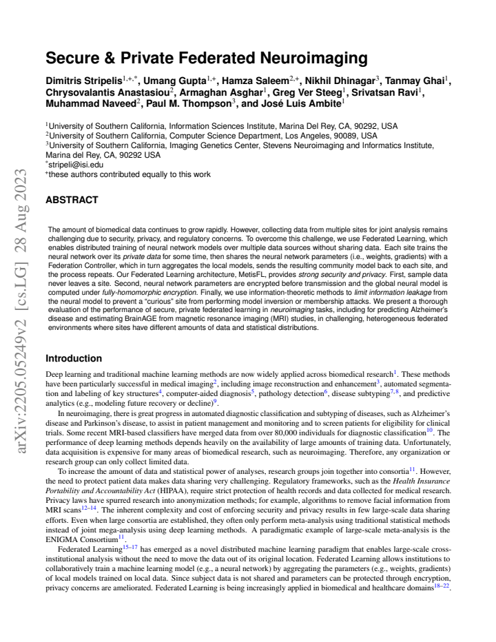 First page