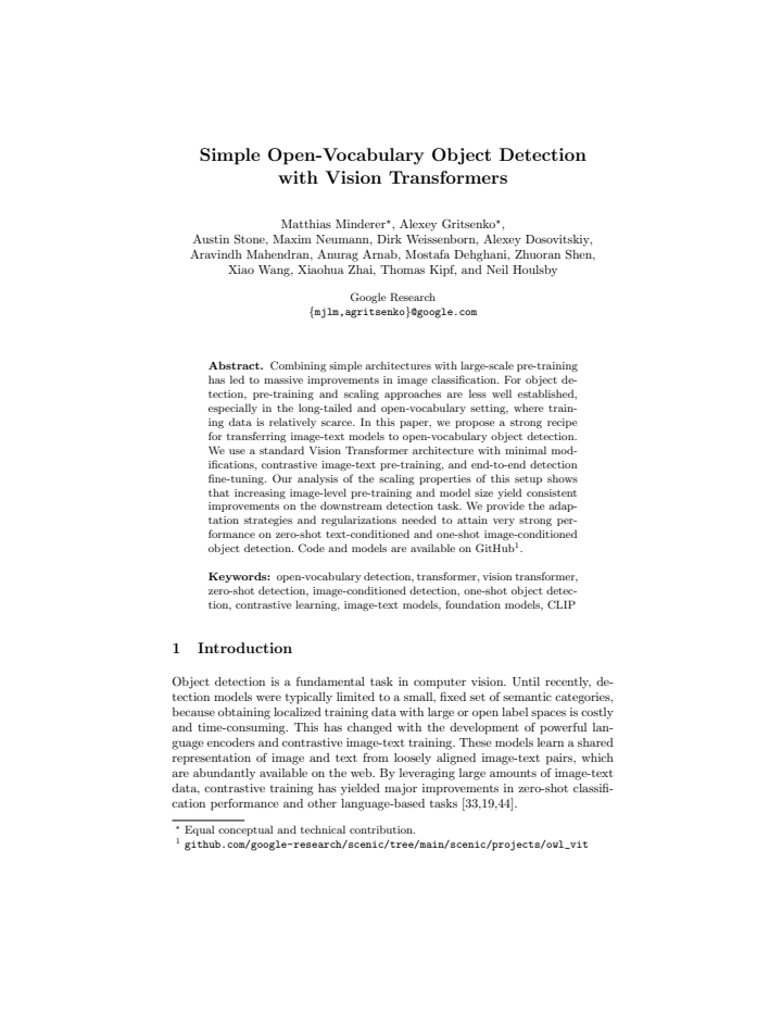 First page