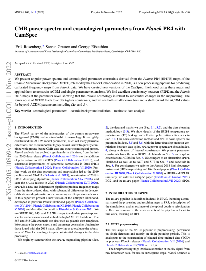 First page