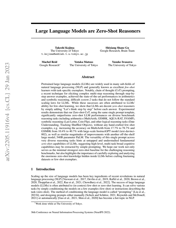 First page