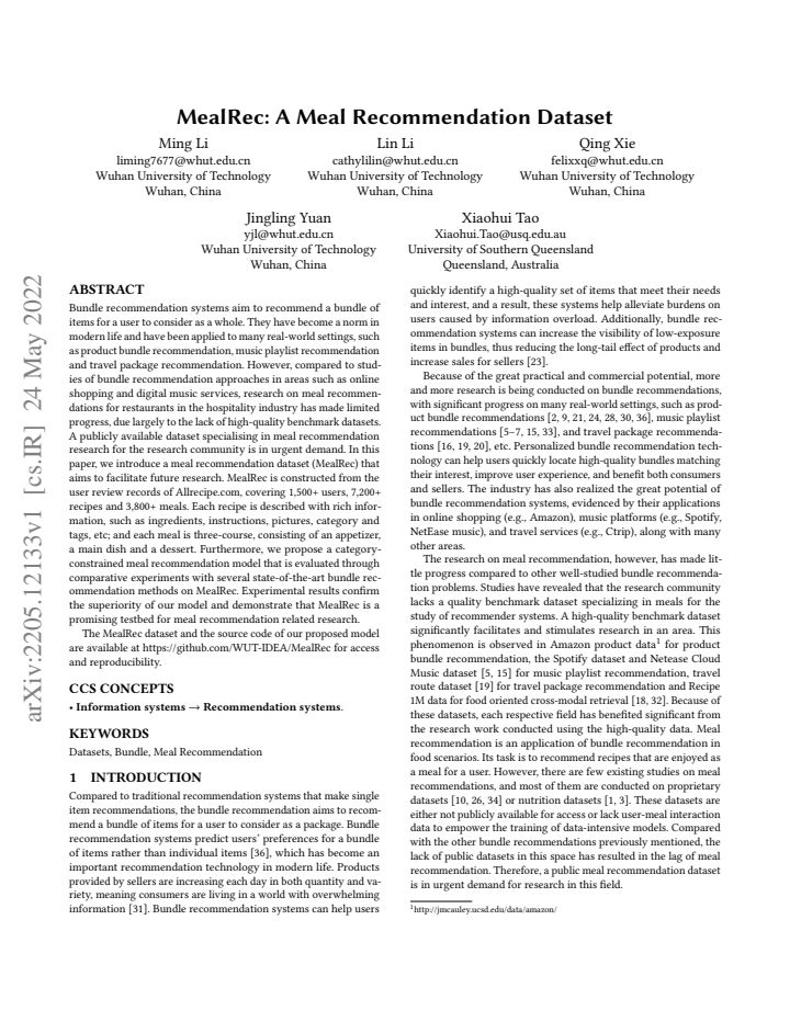 First page