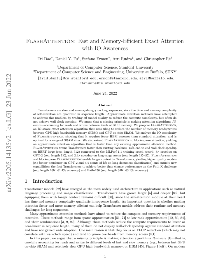First page