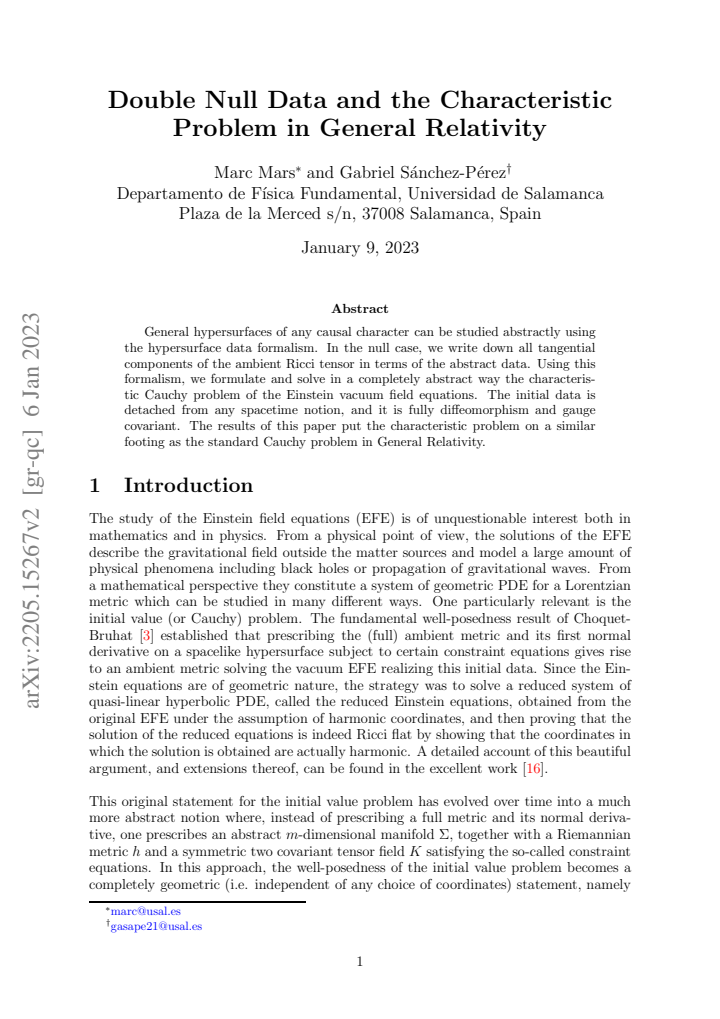 First page