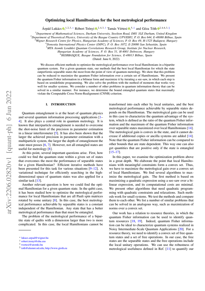 First page