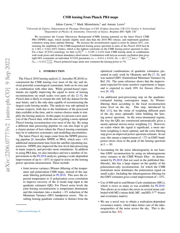 First page