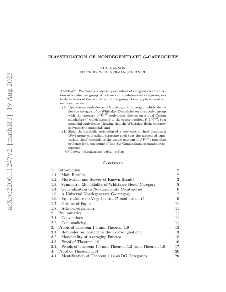 First page