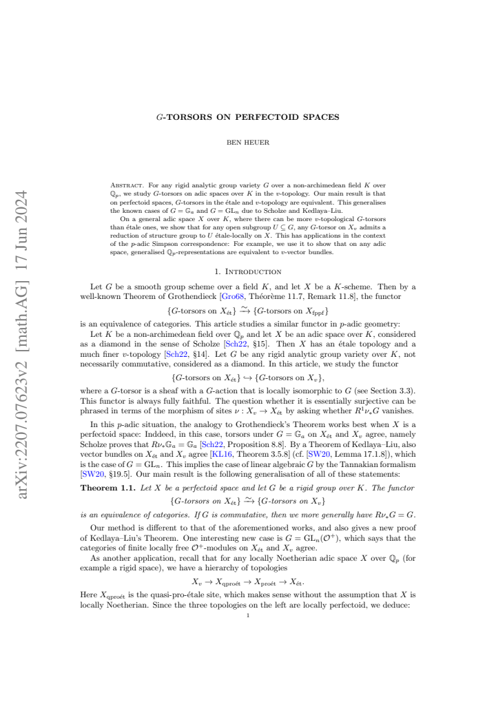 First page