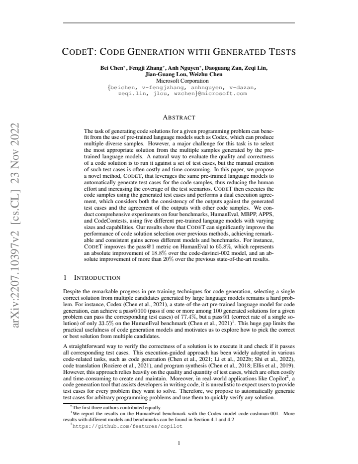 First page