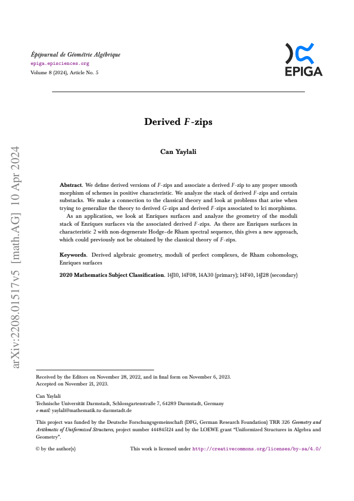 First page