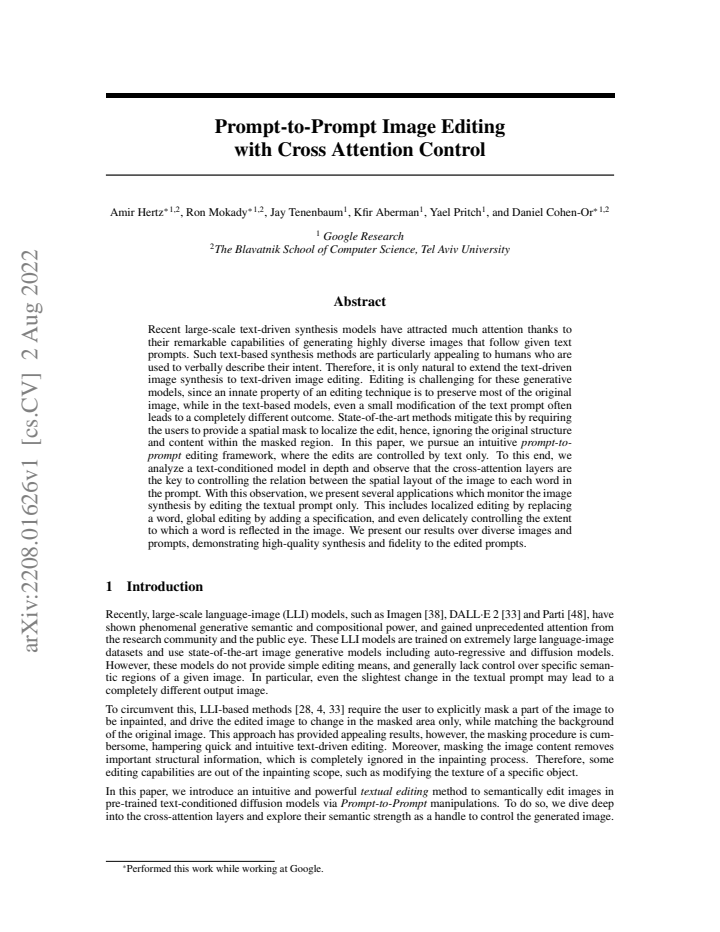 First page