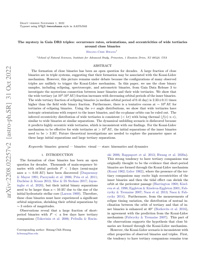 First page