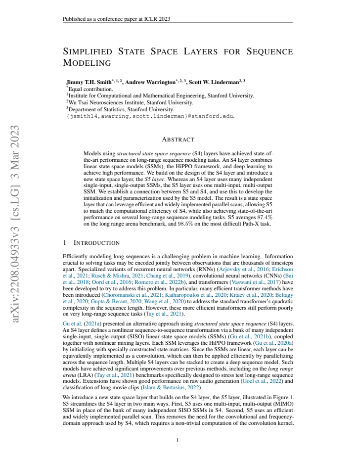 First page