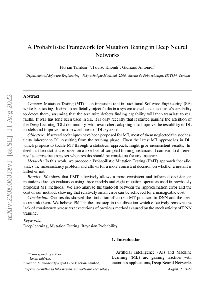 First page
