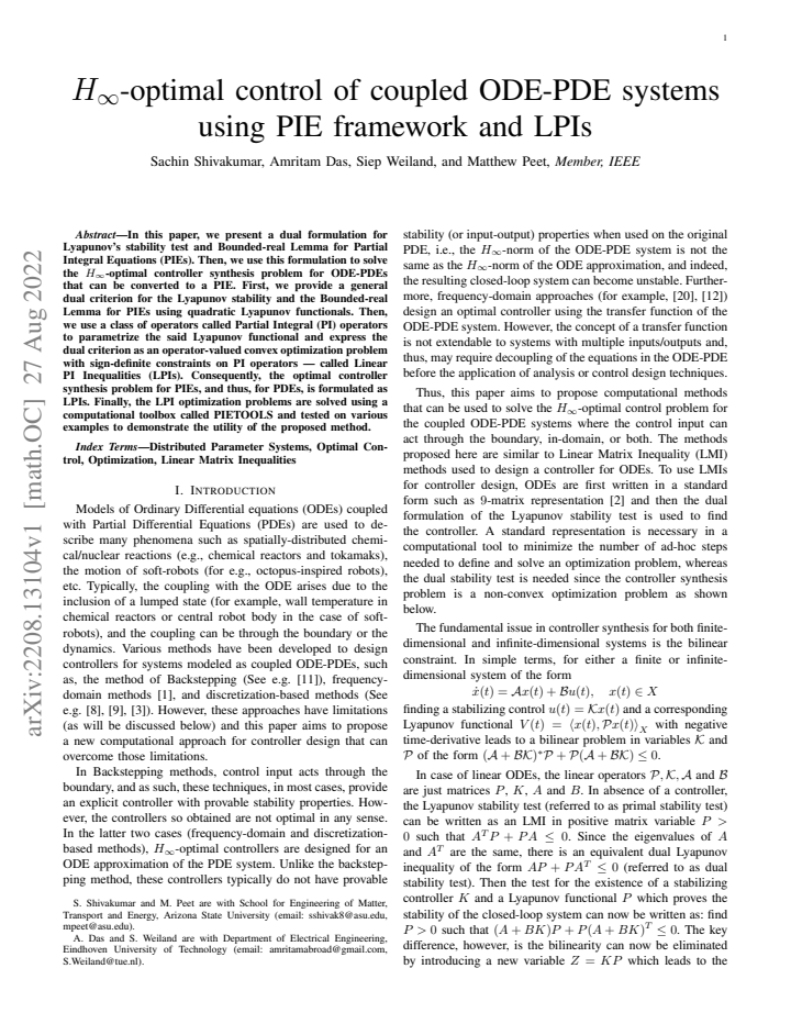 First page
