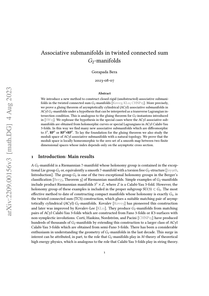 First page