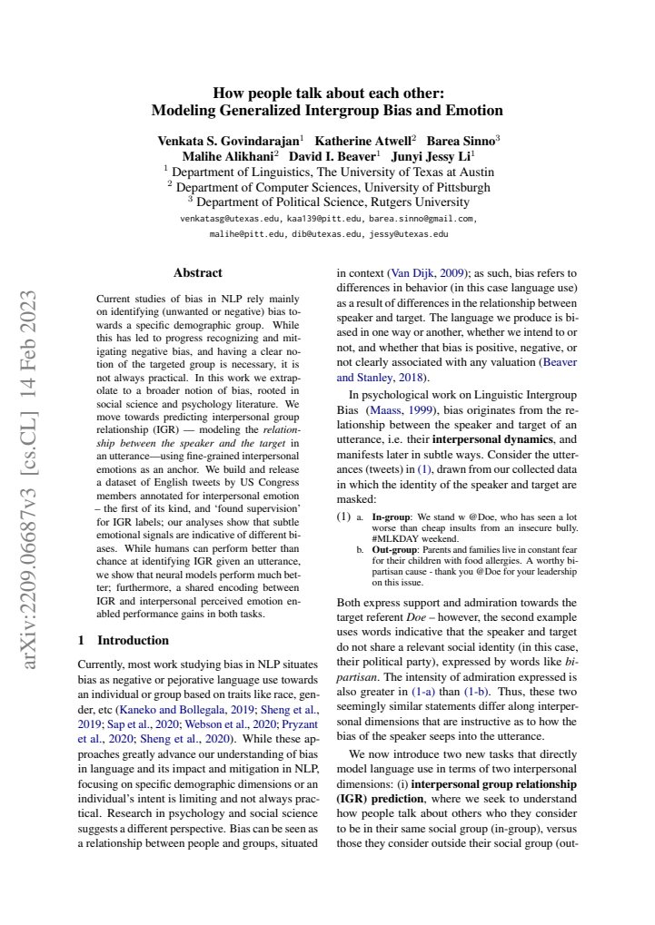 First page