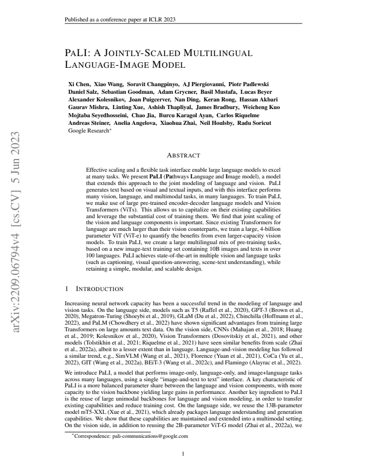 First page