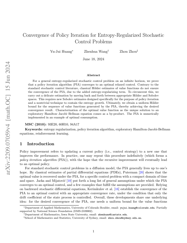 First page