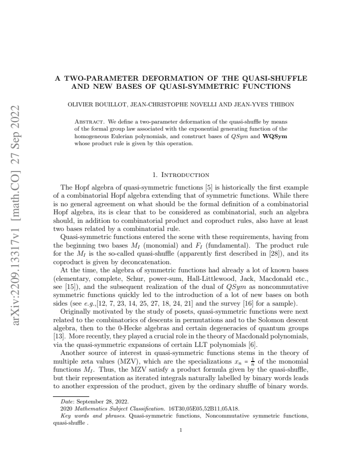 First page
