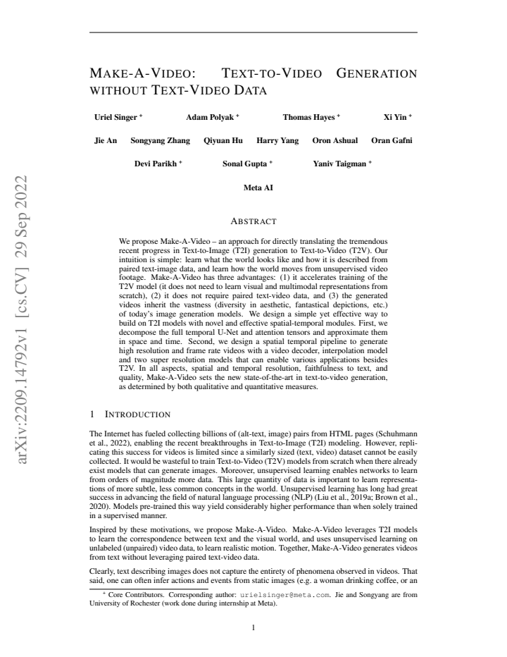 First page