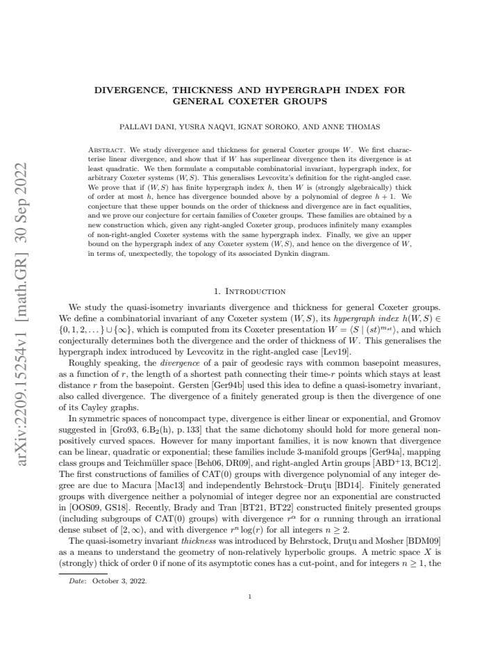 First page