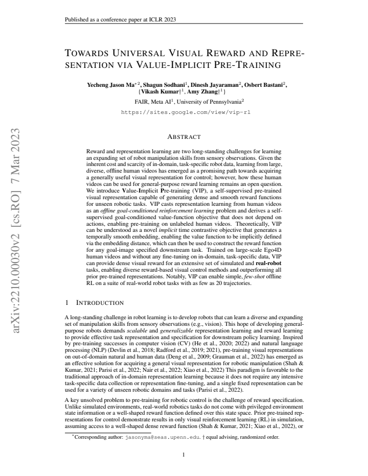 First page