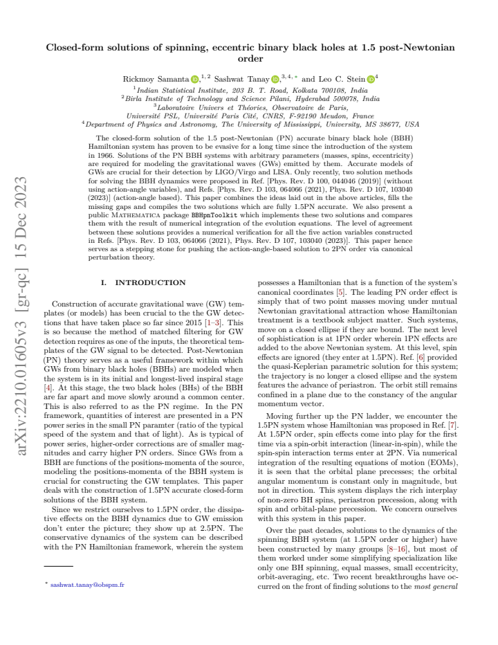 First page
