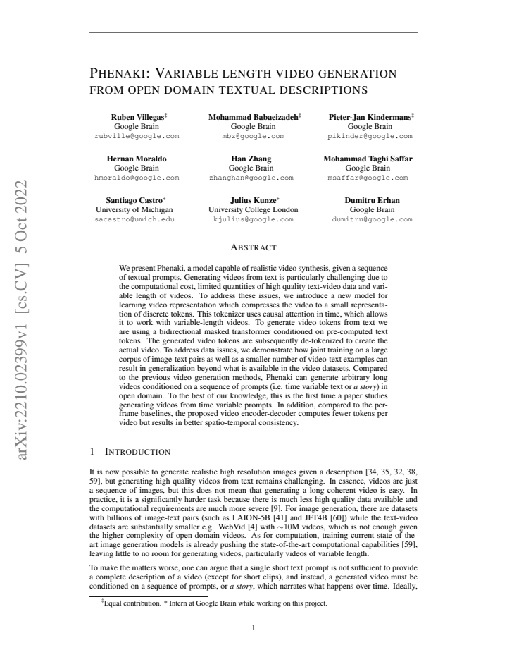 First page
