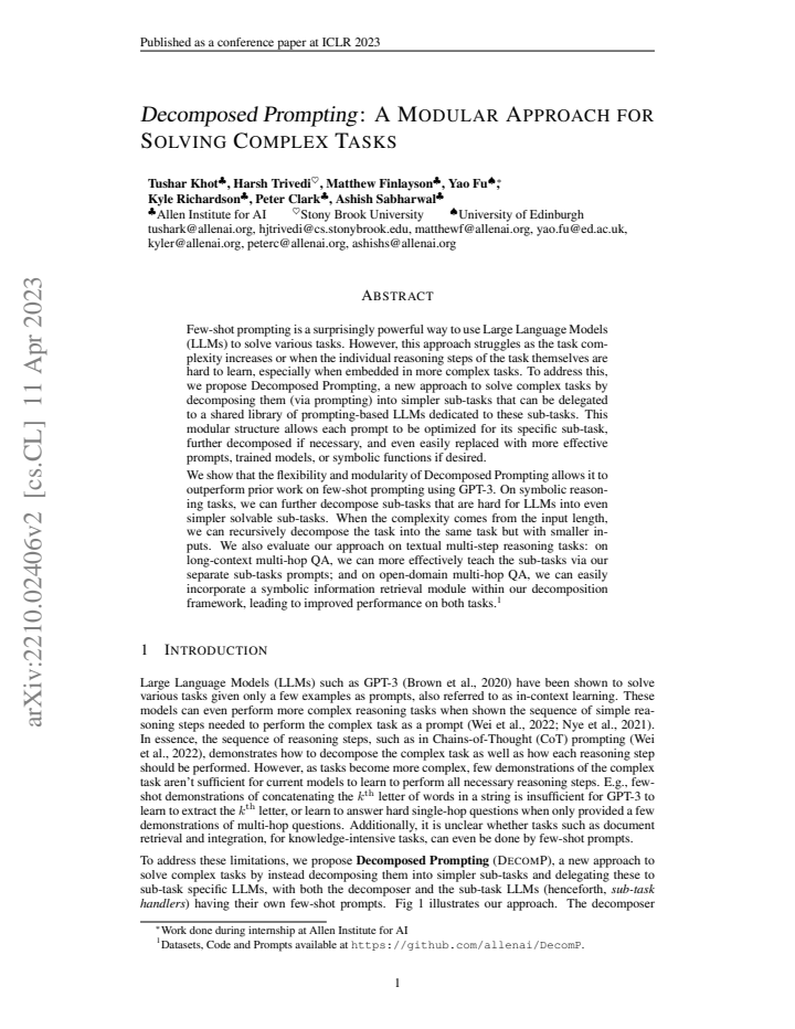 First page
