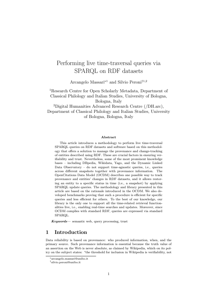 First page