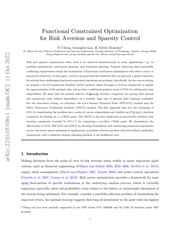 First page
