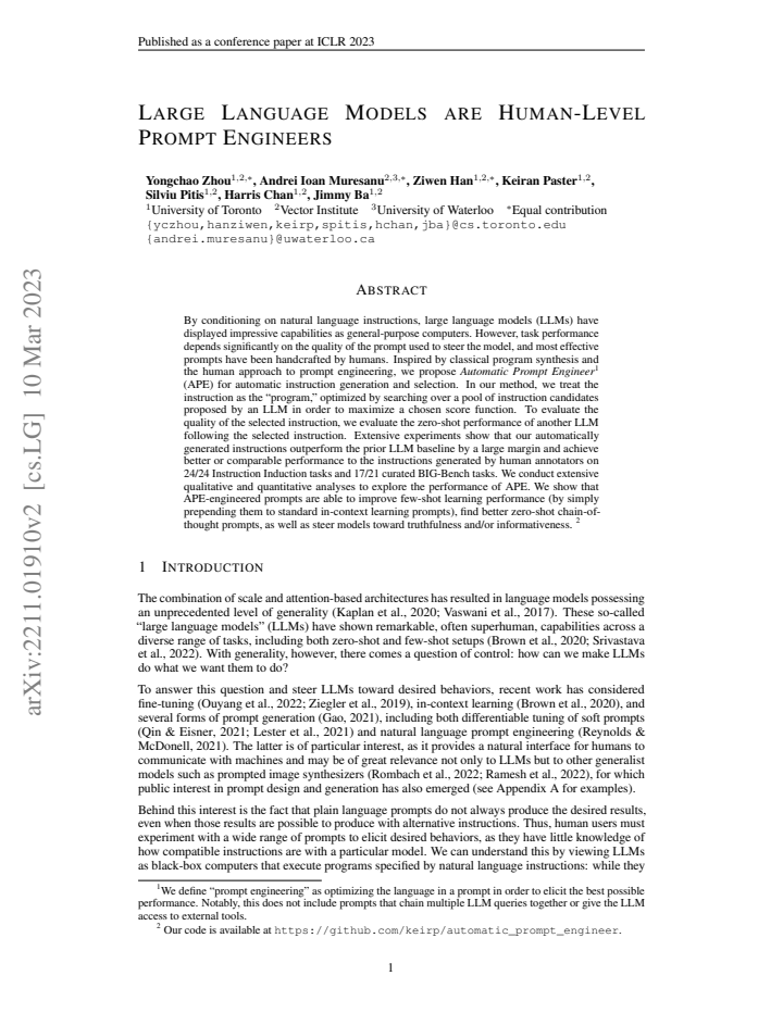 First page