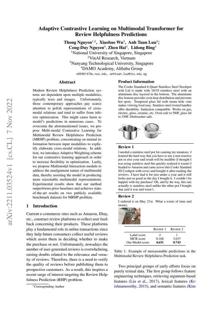 First page